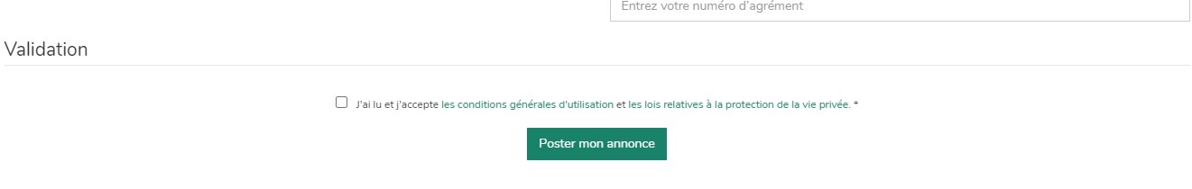 Poster une annonce sur AnimalWeb