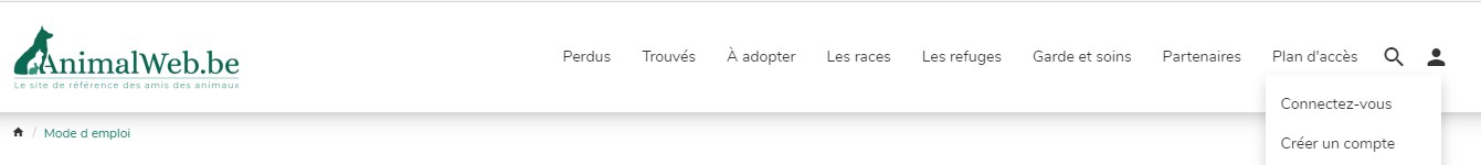 Connexion AnimalWeb