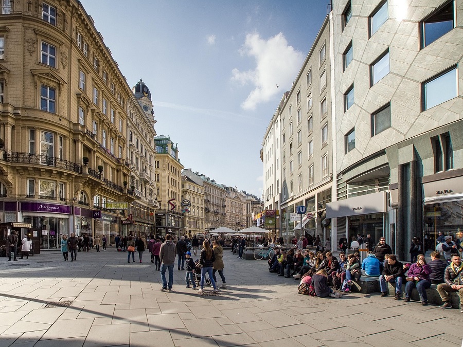 Rue de Vienne en Autriche