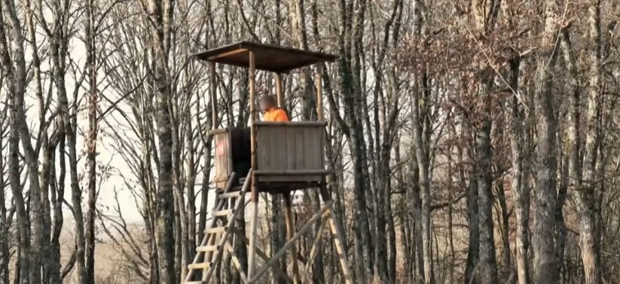 Chasseurs sur un mirador