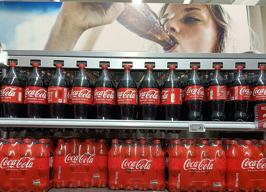 rayon de bouteille en plastique Coca-Cola