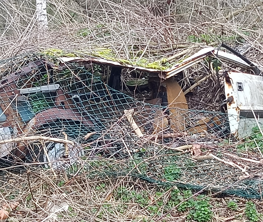 Décharge de déchets sauvages