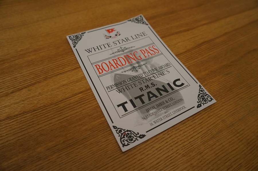 Boarding Pass RMS Titanic