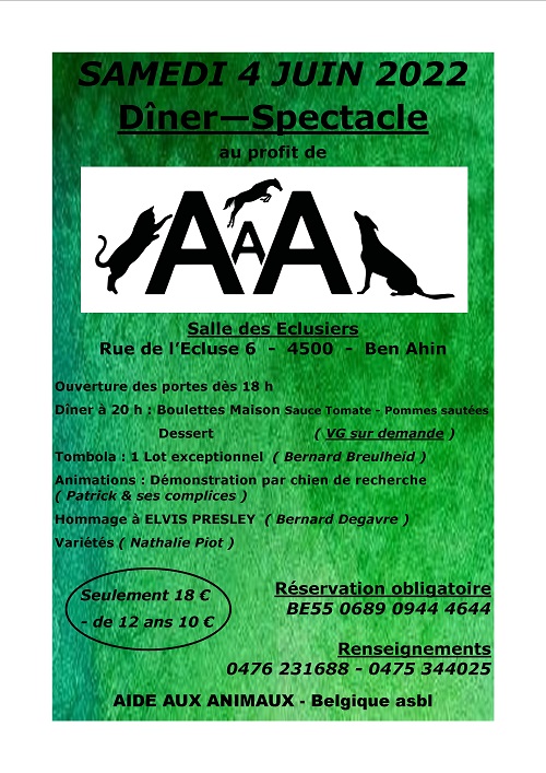 Dîner A.A.A. 04 juin 2022