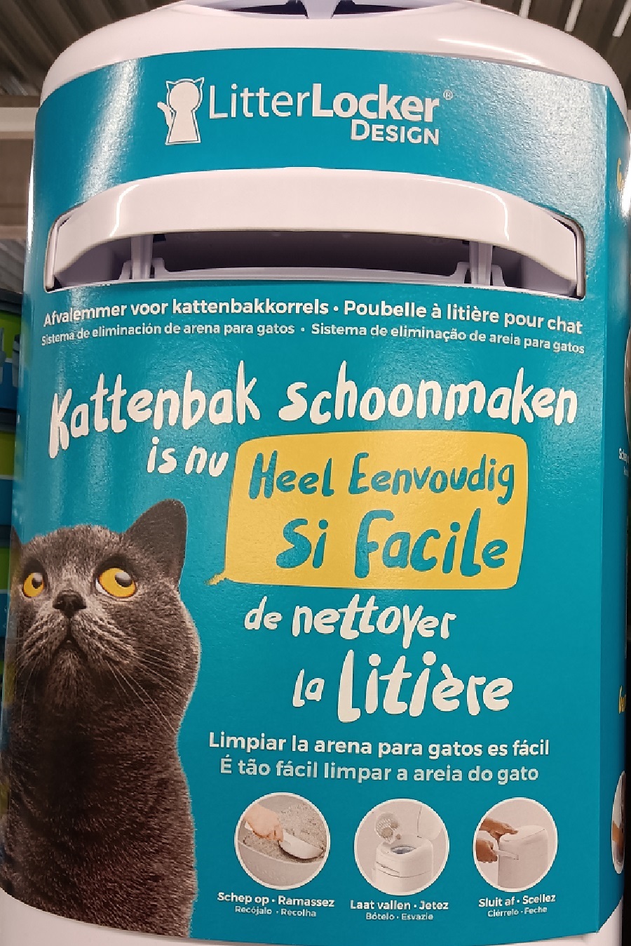 Poubelle à litières pour chats