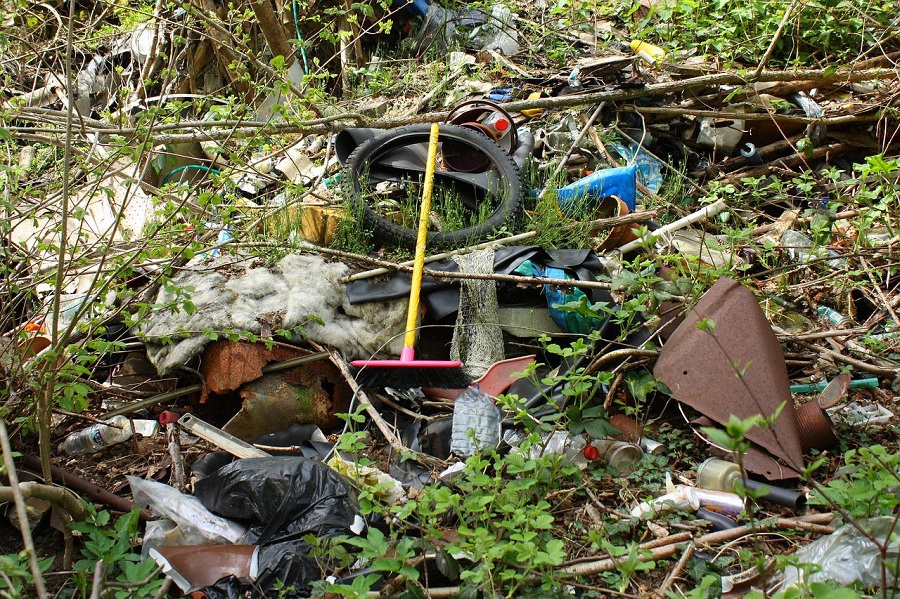 Déchets dans la nature