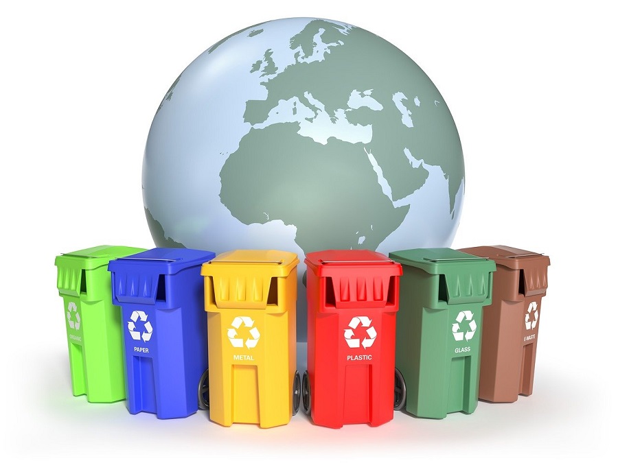 Poubelles de recyclables