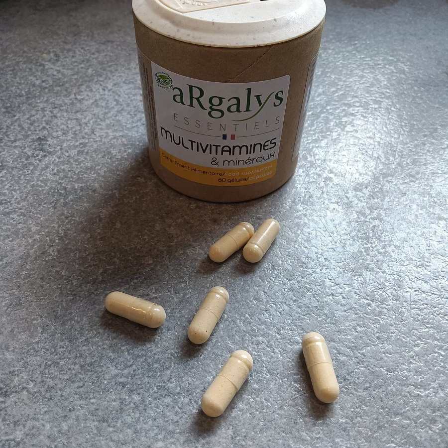 Gélules Multivitamines et minéraux Essentiels d'Argalys