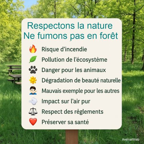 Respectons la nature - Ne fumons pas en forêt - AnimalWeb Respectons la nature - Ne fumons pas en forêt - AnimalWeb