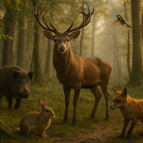 Photo IA d'animaux de la forêt Photo IA d'animaux de la forêt