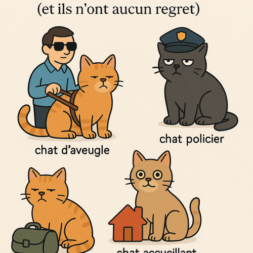 Les métiers que les chats ne feront jamais (contrairement aux chiens) Les métiers que les chats ne feront jamais (contrairement aux chiens)