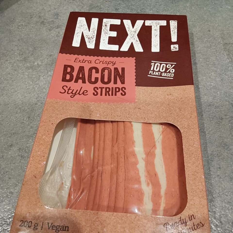 Test Bacon végan extra crispy Next