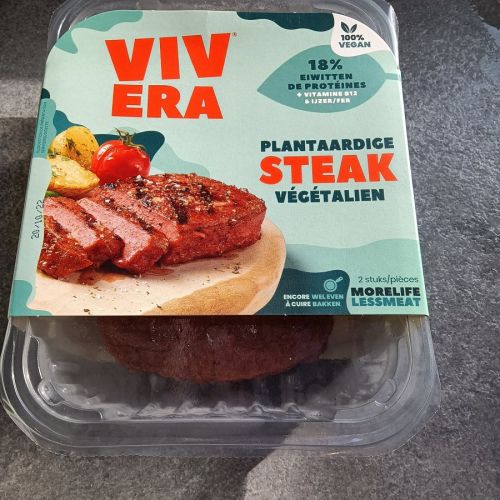 Steak végétalien de la marque Vivera Steak végétalien de la marque Vivera