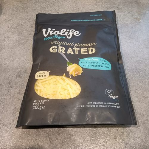 Fromage végétal râpé saveur Original Violife Fromage végétal râpé saveur Original Violife - AnimalWeb Belgique