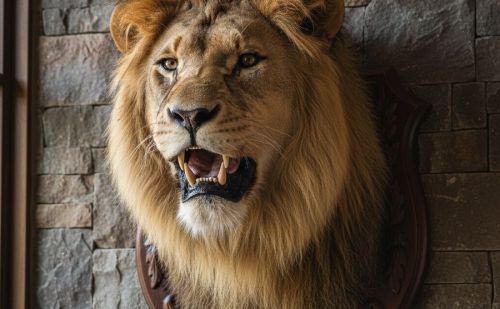 Trophée de chasse : Lion