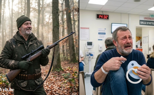 Chasseur en forêt puis aux urgences
