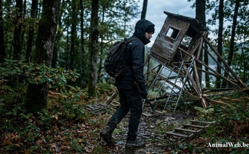 Mirador détruit par un activiste anti-chasse