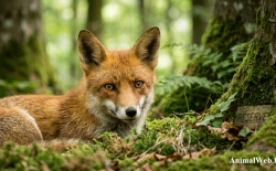 Renard dans une forêt